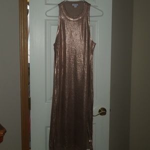 Splendid midi knit halter dress sz L